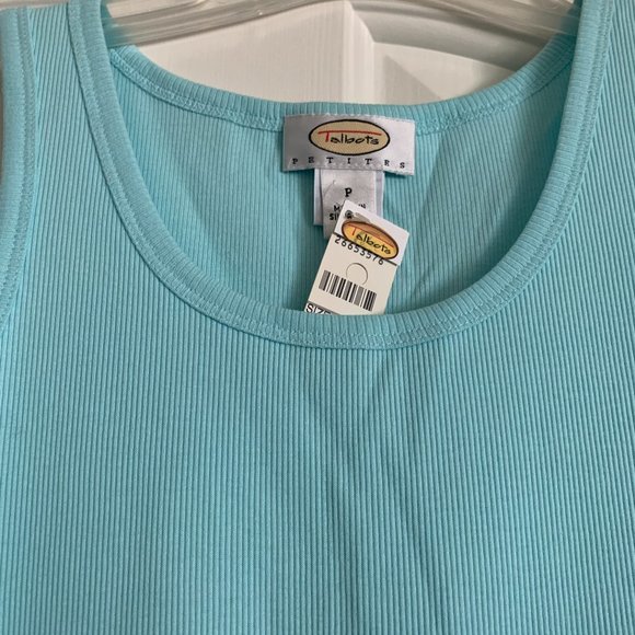 Talbots Ribbed Cotton Tank Top (NWT) - Picture 3 of 3